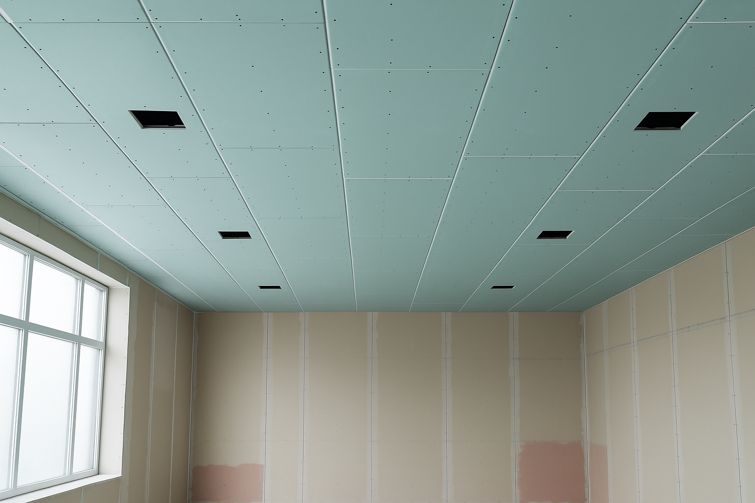 Montage von Gipskartondecken